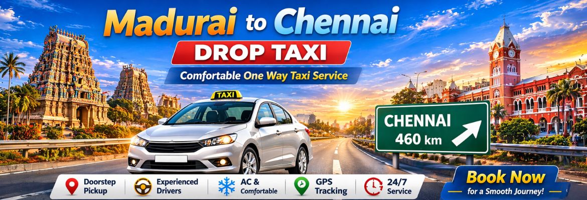 Madurai to Chennai Drop Taxi